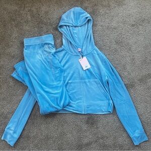 Juicy Couture Light Blue Velour Tracksuit